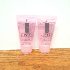 CLINIQUE 2 IN 1 CLEANSING MICELLAR GEL X2